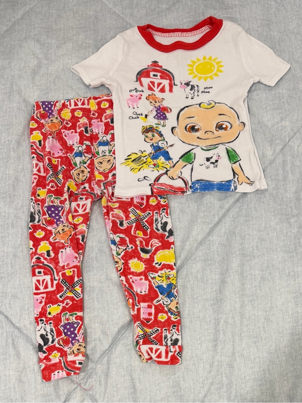 CoComelon "Old MacDonald Had a Farm" 2-Piece Toddler Pajama Set